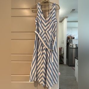 kate spade deck stripe midi dress